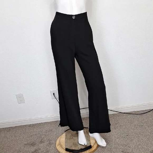 RUTI NEW Contemporary Modern Designer Racer Stripe Joanne Wide Leg Pants Size M - Picture 2 of 15